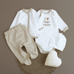 Набір одягу для немовляти I Love Dad and Mom