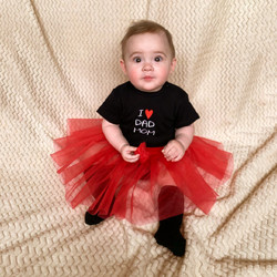 Комплект для дівчинки I love mom and dad 